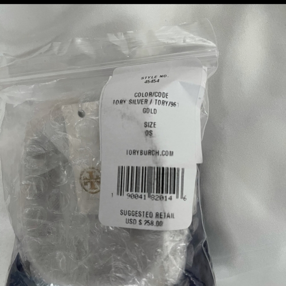 NWOT Brand New TORY BURCH GOLD AND SILVER CUFF SOOOO UNIQUE - Picture 4 of 6